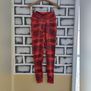 Alphalete Leggings, S or M, Red
